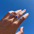 opal ring on model hand