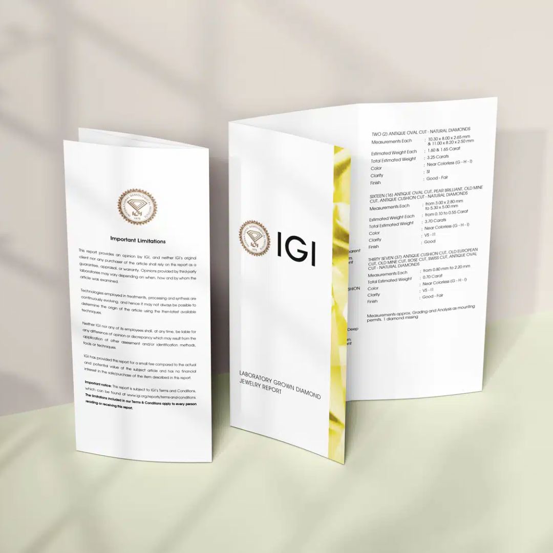 White Round Lab-Grown Diamond Ring 012