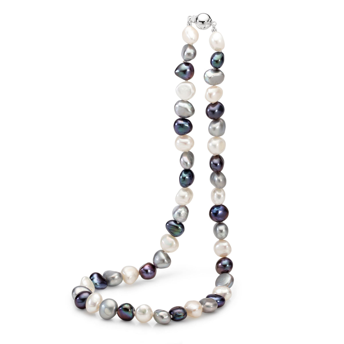sterling-silver-beaded-monochroma-necklace-ikecho-australia