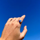 3.49ct Turquoise Solid Boulder Diamond Ring