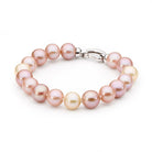 Pink Pearl bracelet with a silver clasp on a white background | Ikecho Australia