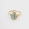 Rainbow Black Opal Ring 020