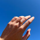 Rainbow Solid Light Opal Ring 064