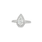 White Pear Lab-Grown Diamond Ring 001