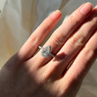 White Pear Lab-Grown Diamond Ring 001